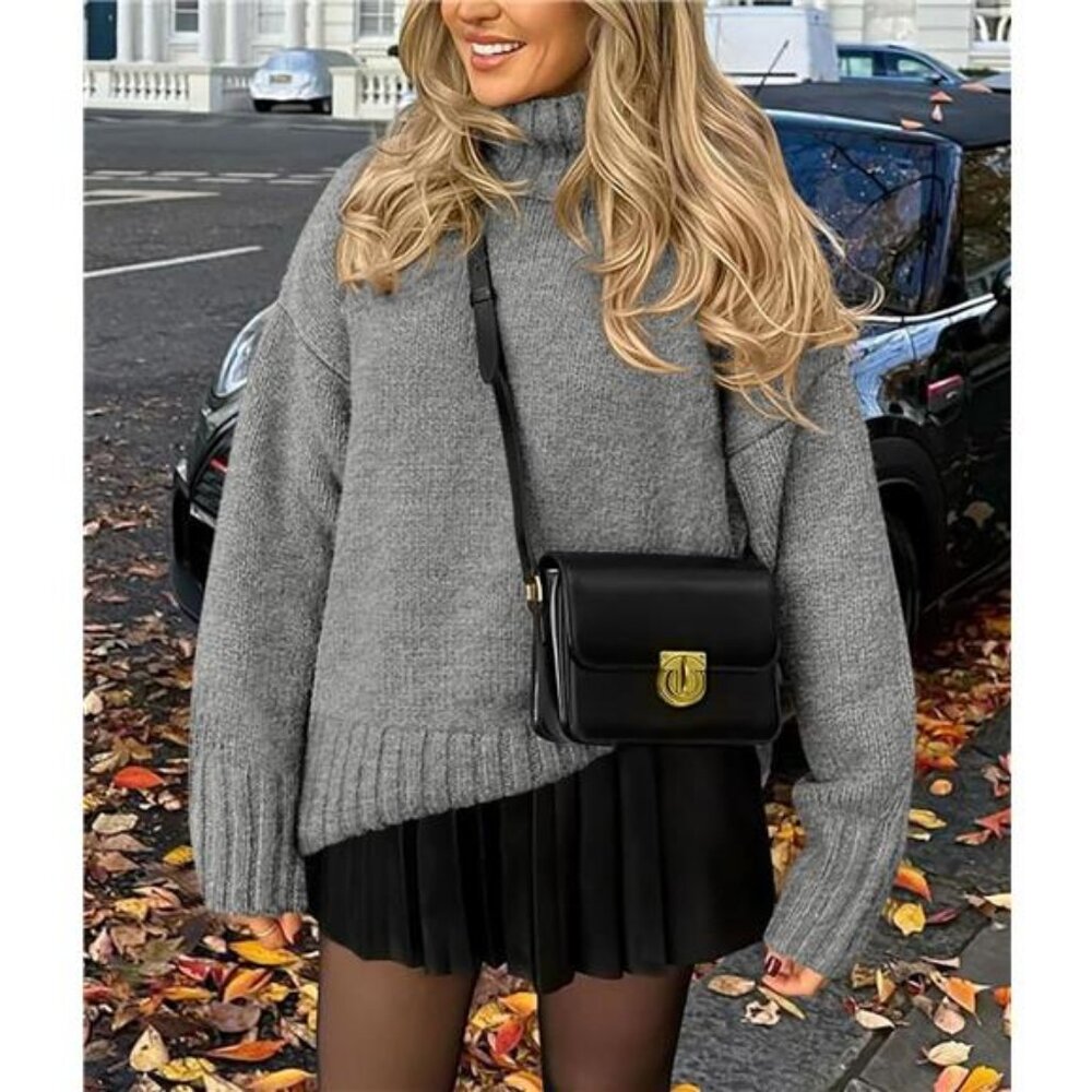 PRETTYGARDEN Women's Winter Clothes Pullover Oversized Sweaters Casual Long - Picture 6 of 7